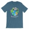 World Environment Day Globe and Panda Awareness T-Shirt - Image 3