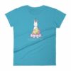 Buddhacorn Meditating Unicorn Monk in Lotus Yoga Women's T-Shirt - Image 7