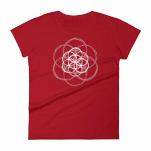 Seed of Life Sacred Geometry Meditation Yoga Women's T-Shirt - Image 9