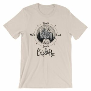 Explore Compass Wanderlust Hiking Outdoors T-Shirt - Image 7