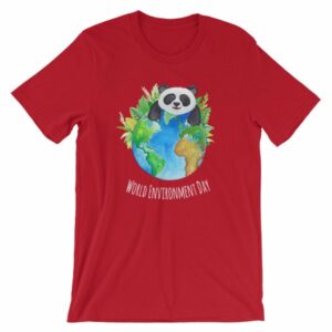 World Environment Day Globe and Panda Awareness T-Shirt - Image 13