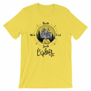 Explore Compass Wanderlust Hiking Outdoors T-Shirt - Image 9
