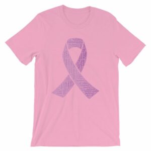 Fibromyalgia Word Cloud Awareness Ribbon T-Shirt - Image 12