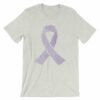 Fibromyalgia Word Cloud Awareness Ribbon T-Shirt - Image 8
