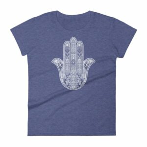 Hamsa Hand Yoga Protection Hand of God Women's short sleeve t-shirt - Image 6