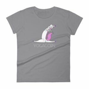 Yogacorn Yoga Unicorn Monkey Pose Funny T-Shirt