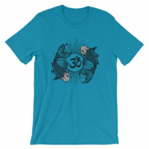 Koi Fish Yin Yang Aum Om Symbol T-Shirt