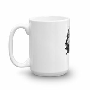 Koi Fish Yin Yang Aum Om Symbol Coffee Mug - Image 5