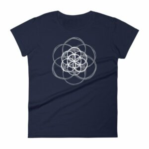 Seed of Life Sacred Geometry Meditation Yoga Women's T-Shirt - Image 4