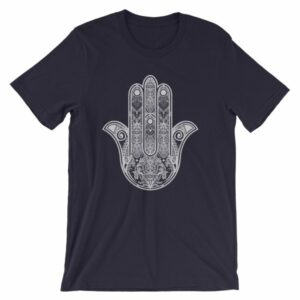 Hamsa Hand Yoga Protection Hand of God T-Shirt - Image 8