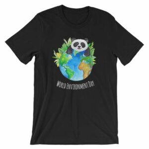World Environment Day Globe and Panda Awareness T-Shirt
