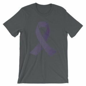 Fibromyalgia Word Cloud Awareness Ribbon T-Shirt - Image 3