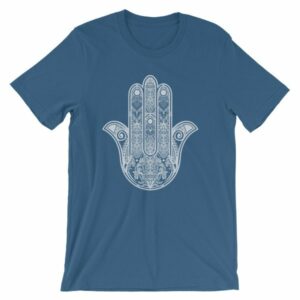Hamsa Hand Yoga Protection Hand of God T-Shirt - Image 11