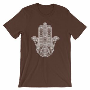 Hamsa Hand Yoga Protection Hand of God T-Shirt - Image 2