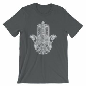 Hamsa Hand Yoga Protection Hand of God T-Shirt - Image 7