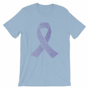 Fibromyalgia Word Cloud Awareness Ribbon T-Shirt - Image 9