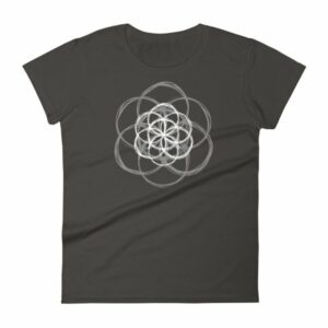 Seed of Life Sacred Geometry Meditation Yoga Women's T-Shirt - Image 2