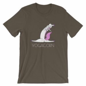 Yogacorn Yoga Unicorn Monkey Pose Funny T-Shirt