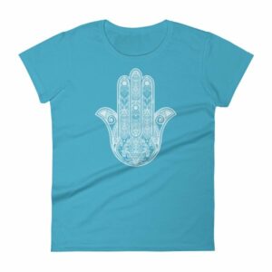 Hamsa Hand Yoga Protection Hand of God Women's short sleeve t-shirt - Image 7