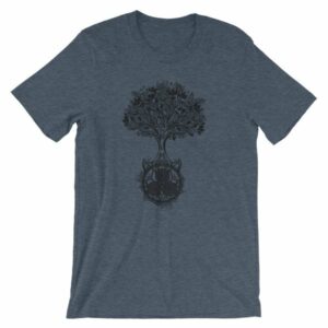 Tree of Life Triskele Triple Spiral Celtic Design T-Shirt - Image 6