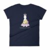Buddhacorn Meditating Unicorn Monk in Lotus Yoga Women's T-Shirt - Image 4