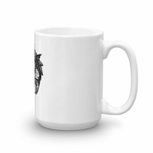 Koi Fish Yin Yang Aum Om Symbol Coffee Mug - Image 4