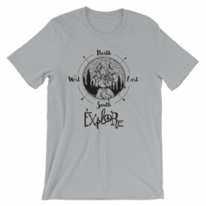 Explore Compass Wanderlust Hiking Outdoors T-Shirt - Image 6