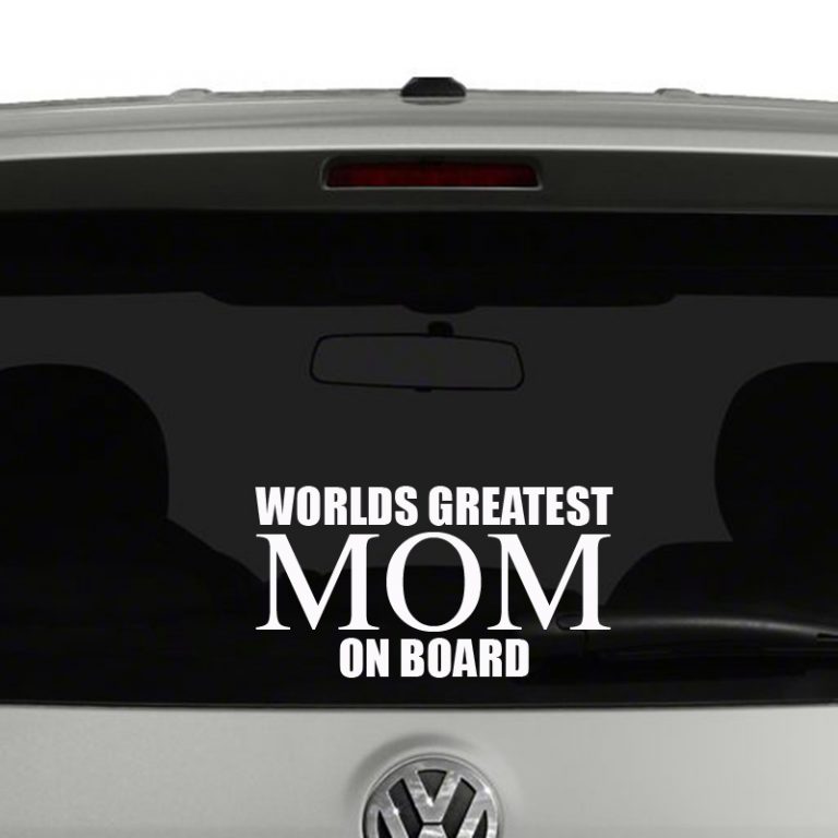 Worlds Greatest Mom Vinyl Decal Sticker