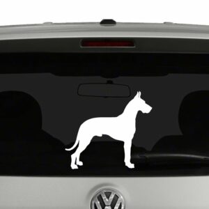 Great Dane Dog Silhouette Vinyl Decal Sticker Car