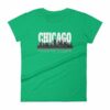 Chicago The Windy City Skyline and Reflection Women's T-Shirt - Image 10