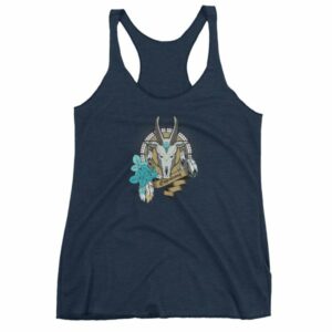 Capricorn Zodiac Symbol Sea Goat Head Astrology Women's tank top - Image 5