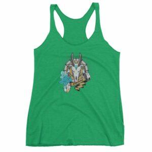 Capricorn Zodiac Symbol Sea Goat Head Astrology Women's tank top - Image 10