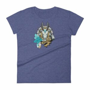 Capricorn Zodiac Symbol Sea Goat Head Astrology Women's T-Shirt - Image 7