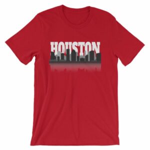 Houston The City With No Limits Skyline Silhouette T-Shirt - Image 16
