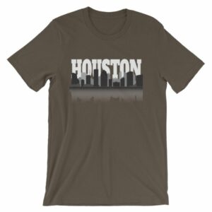 Houston The City With No Limits Skyline Silhouette T-Shirt - Image 10