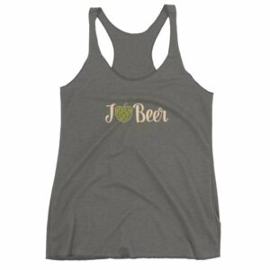 I Love Beer Heat Shaped Hops Retro Style Beer Lovers Women's tank top - Image 4