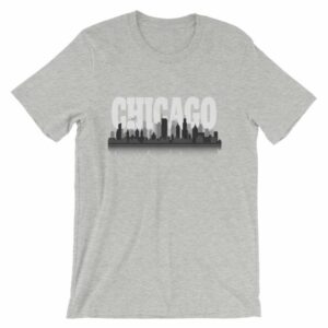 Chicago The Windy City Skyline and Reflection T-Shirt - Image 13