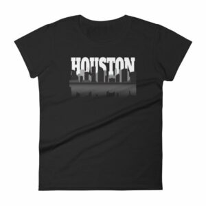 Houston The City With No Limits Skyline Silhouette Women's T-Shirt