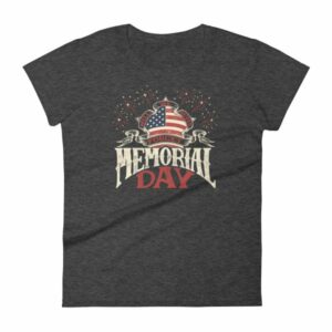 We Will Never Forget Memorial Day American Flag Women's T-Shirt - Image 3