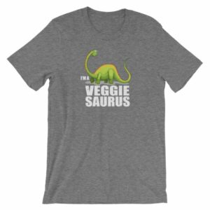 I'm A Veggiesaurus Vegan Lifestyle Dinosaur T-Shirt - Image 10