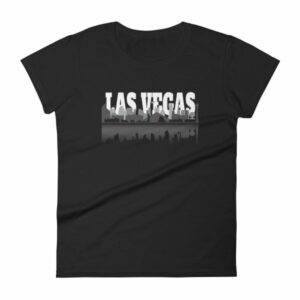 Las Vegas City of Sin Skyline and Reflection Women's T-Shirt