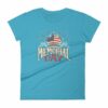 We Will Never Forget Memorial Day American Flag Women's T-Shirt - Image 12