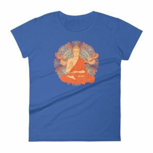 Siddhartha Gautama Buddha Meditating Buddhism Women's T-Shirt - Image 9