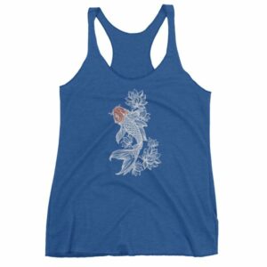 Koi Fish With Lotus Flowers Koi Fish Lovers Women's tank top - Image 8