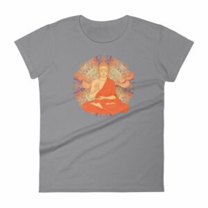 Siddhartha Gautama Buddha Meditating Buddhism Women's T-Shirt - Image 5