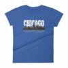 Chicago The Windy City Skyline and Reflection Women's T-Shirt - Image 9