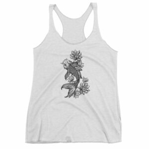 Koi Fish With Lotus Flowers Koi Fish Lovers Women's tank top - Image 7