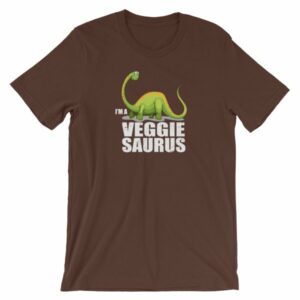 I'm A Veggiesaurus Vegan Lifestyle Dinosaur T-Shirt - Image 2