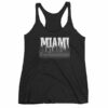 Miami Florida Skyline Silhouette and Reflection Women's tank top