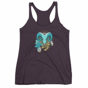 Aries Zodiac Symbol Rams Head Astrology Women's tank top - Image 8